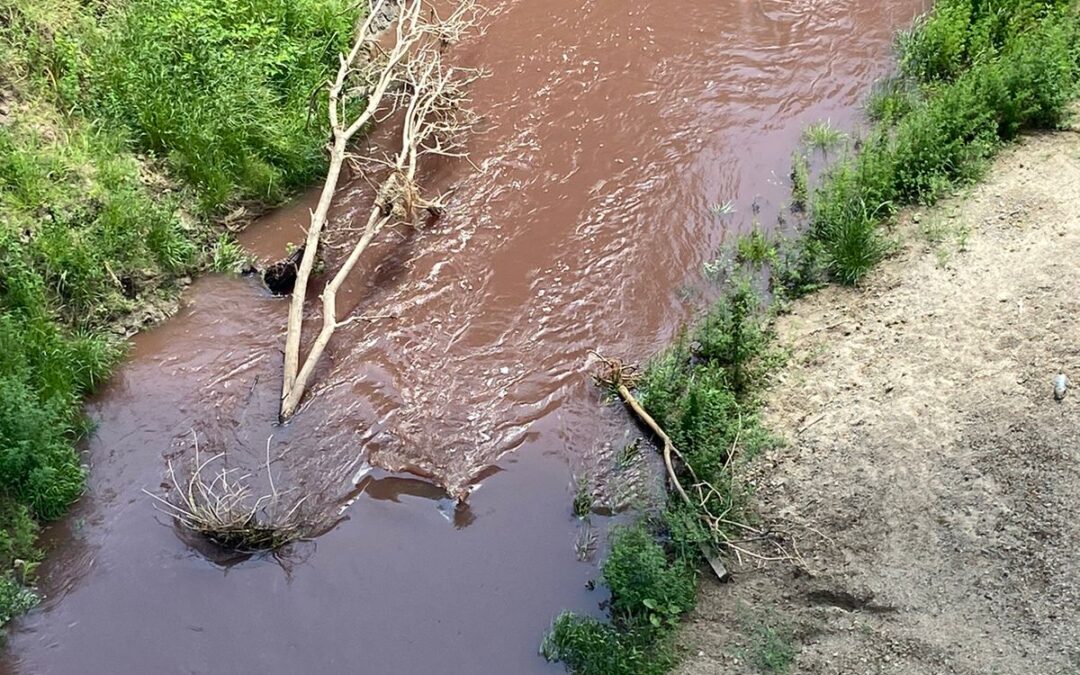 Investigan en Crespo un nuevo derrame contaminante sobre el arroyo Espinillo